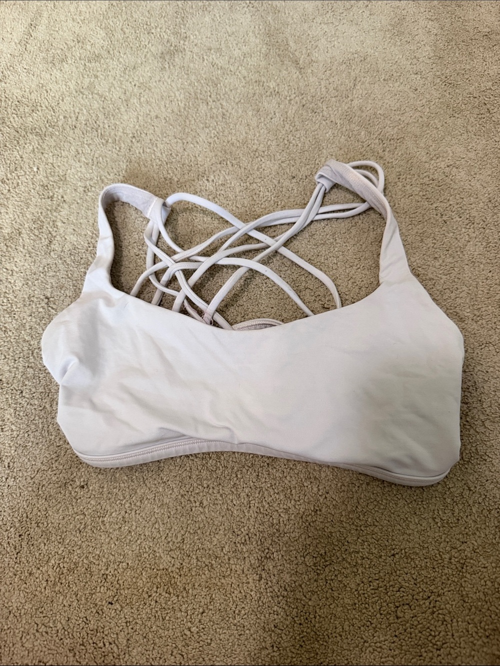 lululemon athletica Light Blush Strappy Sports Bra